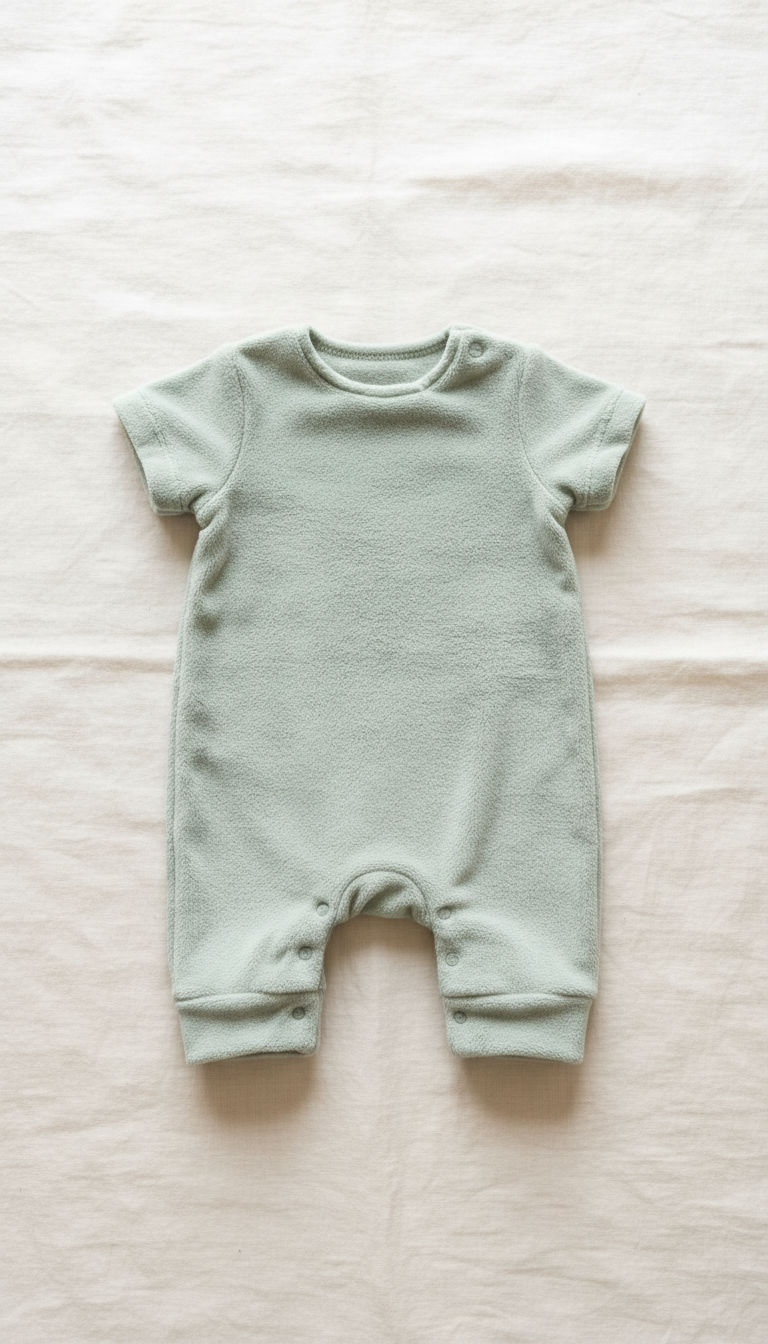 Minimalist Button-Front Romper